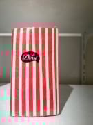 ÇİZGİLİ DESENLİ PEÇETE KIRMIZI 40'li 33*33 EBAT 1/8 KATLA